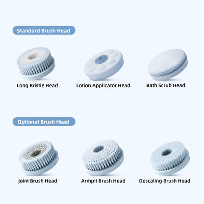 Oh, XIYU XY1 Electric Body Brush Replacement Brush Heads Sky Blue