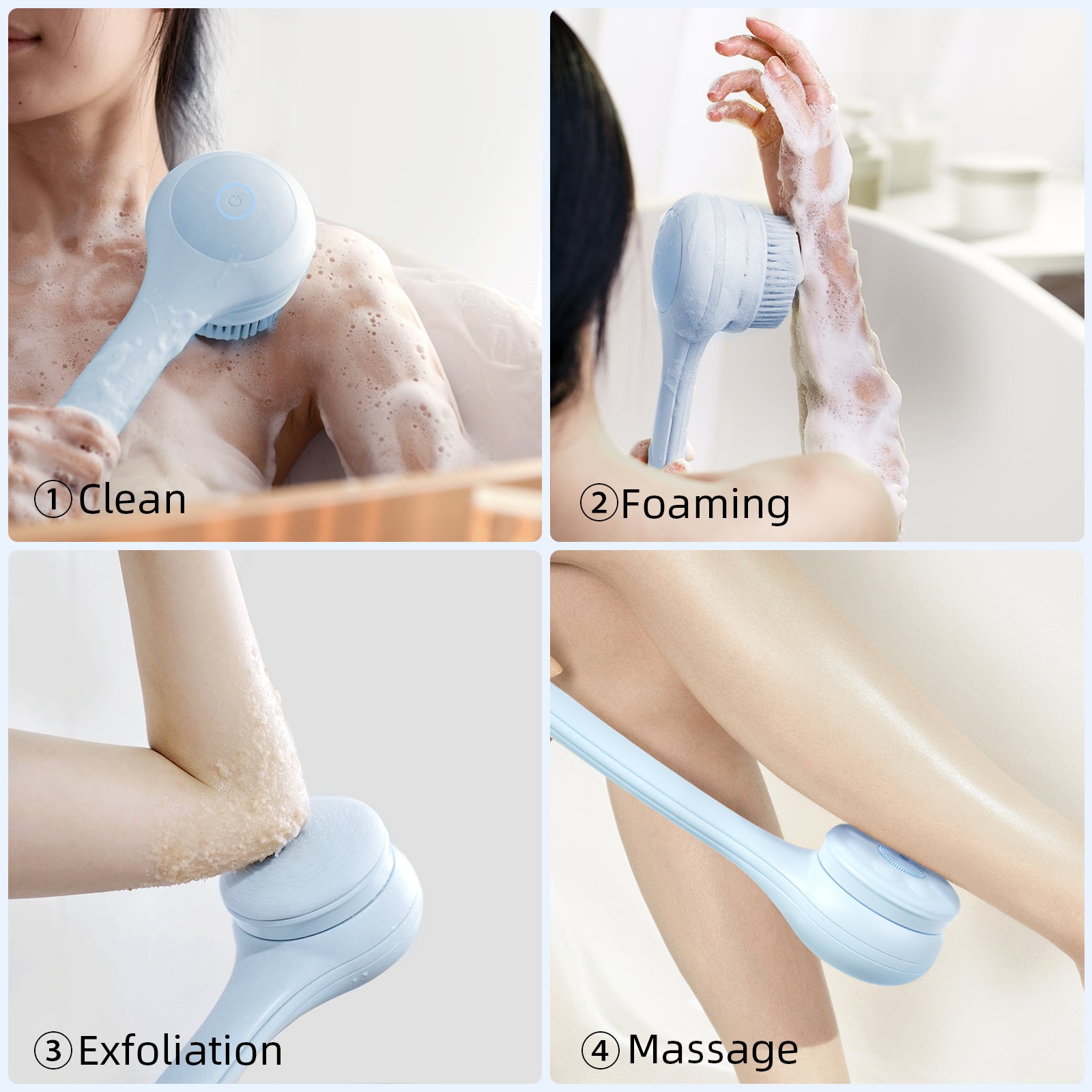 Oh, XIYU. XY1 Electric Body Brush Sky Blue